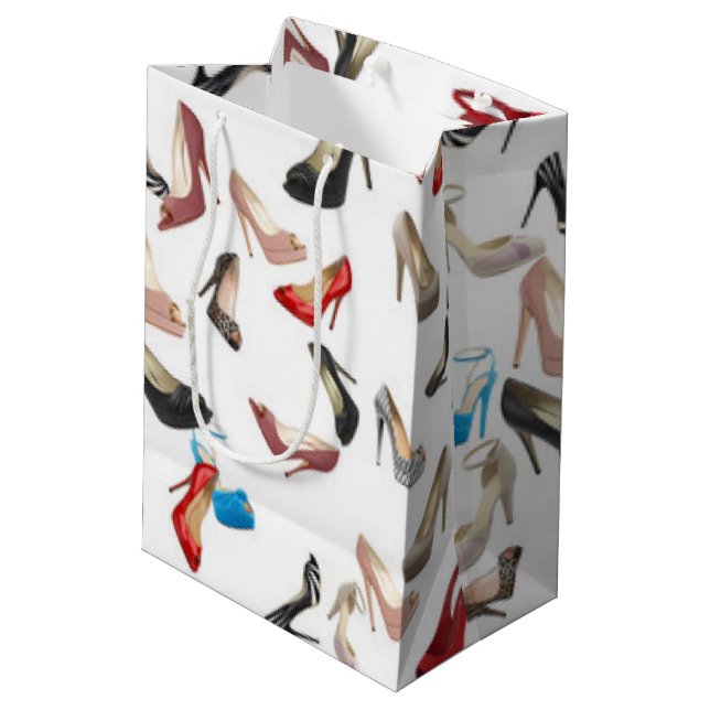 Sacola Para Presentes Média Calçados dos saltos altos (Verso inclinado)