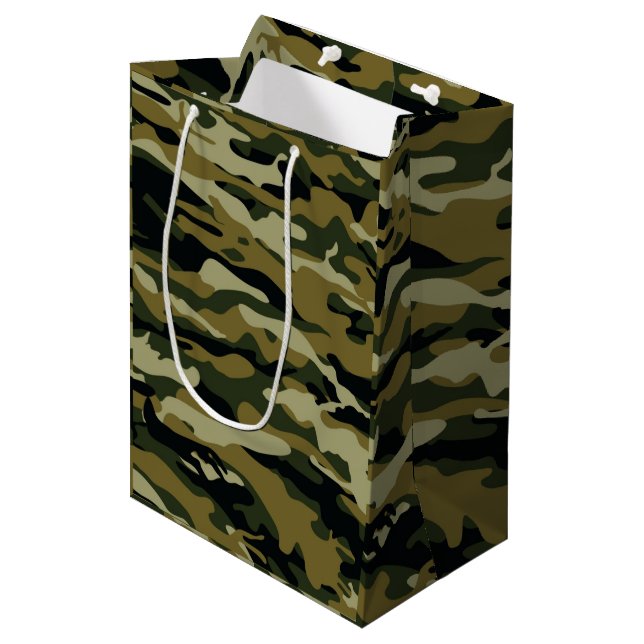 Sacola Para Presentes Média Camo (Frente inclinada)