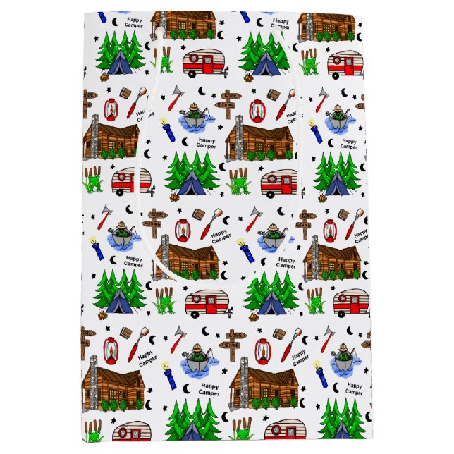 Sacola Para Presentes Média Campanha ou Paraoeste Themed Birthday (Frente)