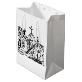 Sacola Para Presentes Média Campground Motif by Babbie - Martha's Vineyard