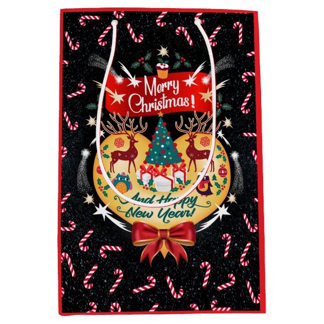 Sacola Para Presentes Média Canais de Natal (Frente)