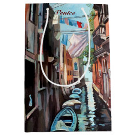 Sacola Para Presentes Média Canal veneziano pequeno
