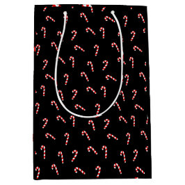 Sacola Para Presentes Média Candy Cane