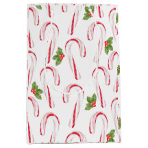 Candy Canes e Holly Gift Bag