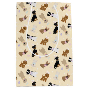 Sacola Para Presentes Média Caninos felzs pascoa