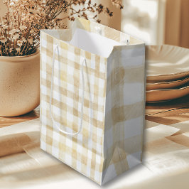 Sacola Para Presentes Média Cannoli Gender Neutral Beige Italian Baby Shower