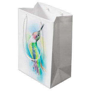 Sacola Para Presentes Média Canto do colibri