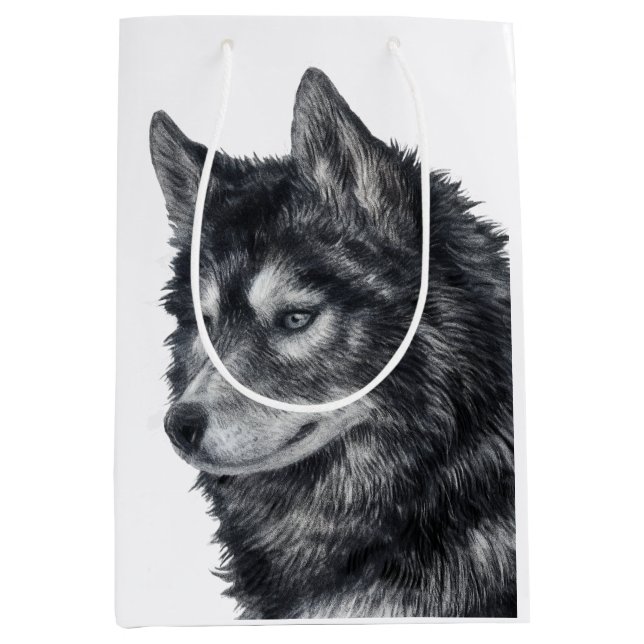 Sacola Para Presentes Média Cão Balto (Frente)