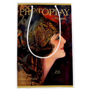 Sacola Para Presentes Média Capa da revista Photoplay de 1920