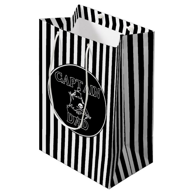 Sacola Para Presentes Média Capitã Pai - Ghosted Galleon Gift Bag (Frente inclinada)
