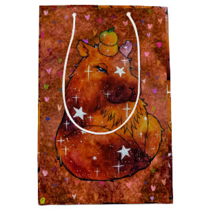 Sacola Para Presentes Média Capivara chamada Sonho
