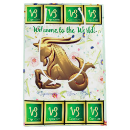 Sacola Para Presentes Média Capricorn Baby - Sea Goat (22 de dezembro - 19 de 