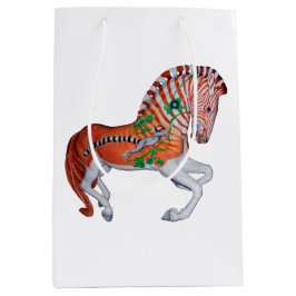 Sacola Para Presentes Média Carousel Animal Quagga Zebra - Foto: Bag