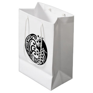 Sacola Para Presentes Média Carpa e onda