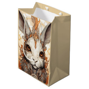 Sacola Para Presentes Média Carrot Solarpunk steampunk Coelho Coelho