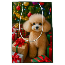 Cartão de Natal de Poodle Toy