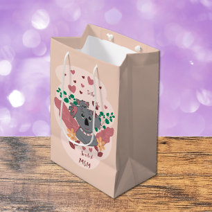 Sacola Para Presentes Média Cartoon Adorável Koala Gift Bag