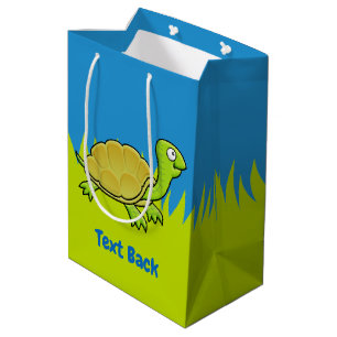 Sacola Para Presentes Média Cartoon Turtle Medium Gift Bag