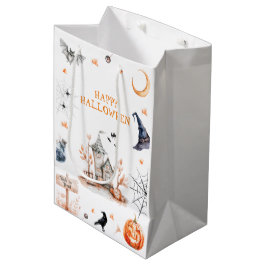 Sacola Para Presentes Média Casa Assombrada Festa Spooktacular do Halloween