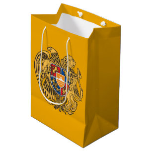 Sacola Para Presentes Média Casaco de armas armênio
