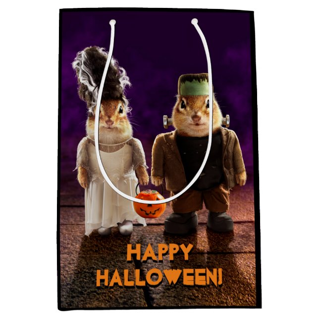 Sacola Para Presentes Média Casal gótico (Frente)