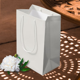 Sacola Para Presentes Média Casamento de bege de luz neutra chic