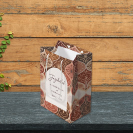 Sacola Para Presentes Média Casamento Islâmico Nikkah Vintage Elegante Obrigad