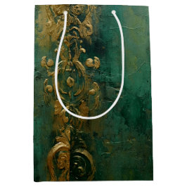 Sacola Para Presentes Média Casamento Romântico Emerald Green