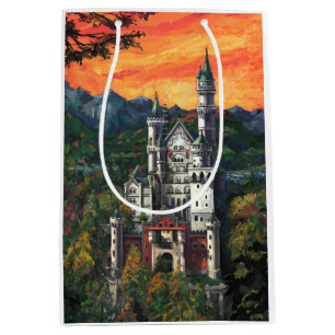 Sacola Para Presentes Média Castelo Schloss Neuschwanstein