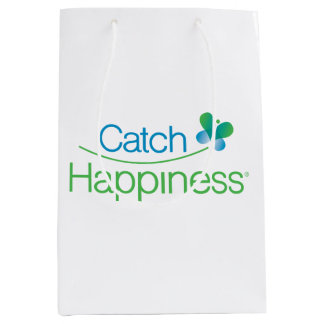 Sacola Para Presentes Média Catch Happiness® Gift Bag 