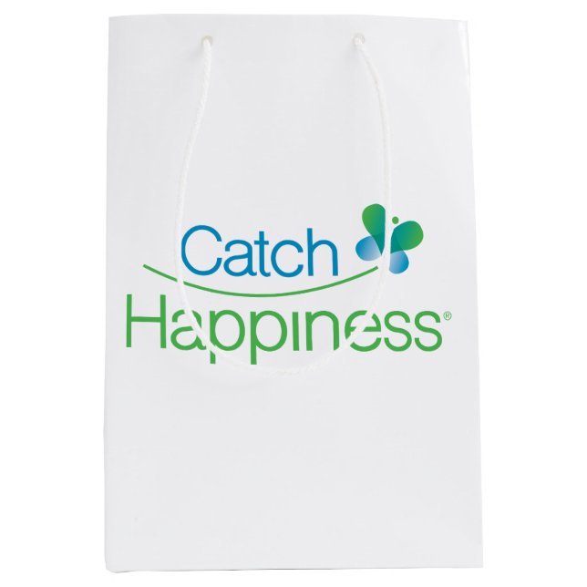 Sacola Para Presentes Média Catch Happiness® Gift Bag  (Frente)
