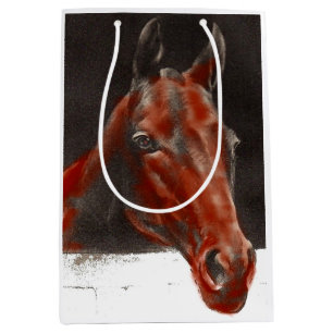Sacola Para Presentes Média cavalo amigável