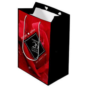 Sacola Para Presentes Média Celebração do 26º aniversário de casamento do 