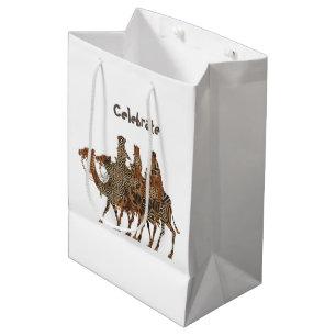 Sacola Para Presentes Média Celebrar o Dia dos Três Reis