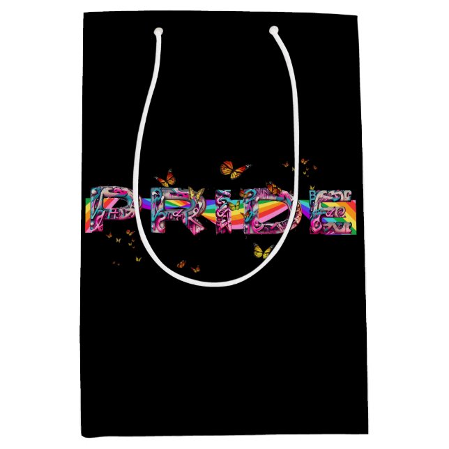 Sacola Para Presentes Média Celebrar orgulho (Frente)