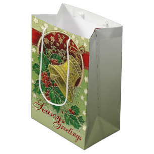 Sacola Para Presentes Média Célula de Natal