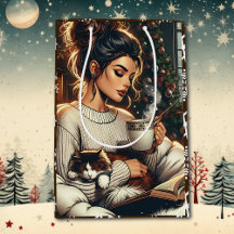 Cena Aconchegante | Mulher Bebendo Cacau Natal