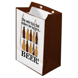 Sacola Para Presentes Média Cerveja Engraçada