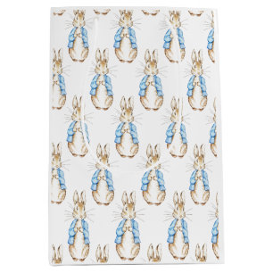 Sacola Para Presentes Média Chá de fraldas Azul Bunny