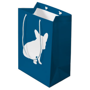 Sacola Para Presentes Média Chá de fraldas francês Buldogue francês Frenchy Fr