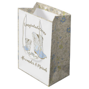 Sacola Para Presentes Média Chá de fraldas francês Bulhdog francês Frenchy