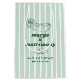 Sacola Para Presentes Média Chá de Noiva Retro Margs e Matrimônio