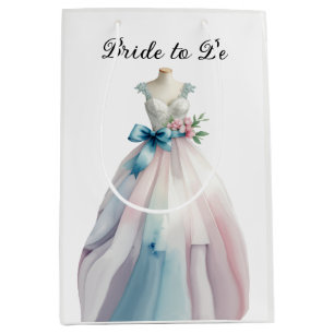 Sacola Para Presentes Média Chá de panela Casamento Noiva de Vestido