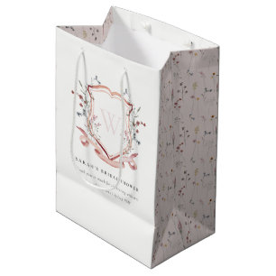 Sacola Para Presentes Média Chá de panela cor-de-rosa de-água