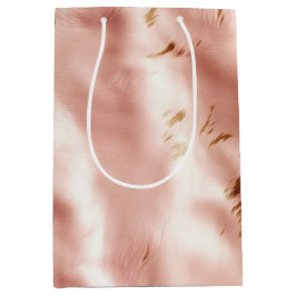 Sacola Para Presentes Média Chá de panela de espuma azul-esbranquiçada ocident