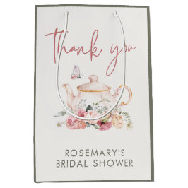 Sacola Para Presentes Média Chá de Panela de Noiva Obrigado