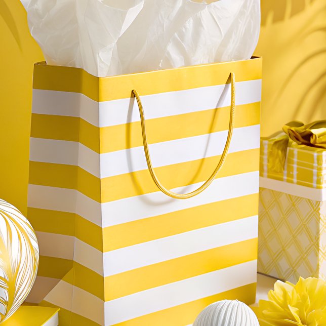 Sacola Para Presentes Média Chá de Panela de Pickleball Retro Sunshine (Gift Bag)