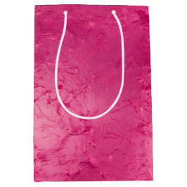 Sacola Para Presentes Média Chá de panela de Tinta Rosa Cinza Girassol