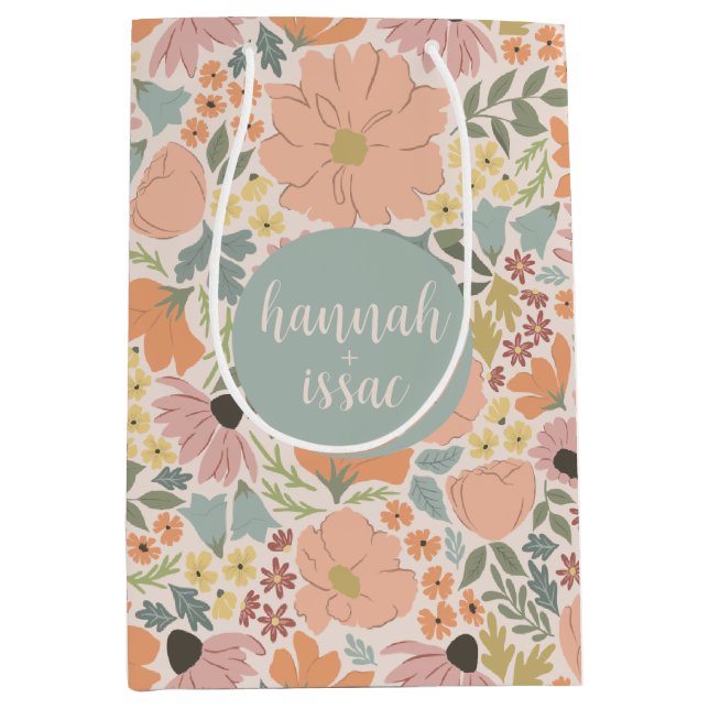 Sacola Para Presentes Média Chá de panela ou casamento (Frente)