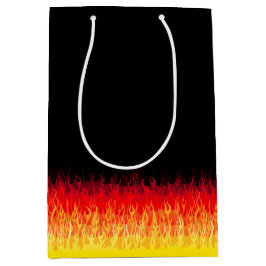 Sacola Para Presentes Média Chamas Red Hot Rod